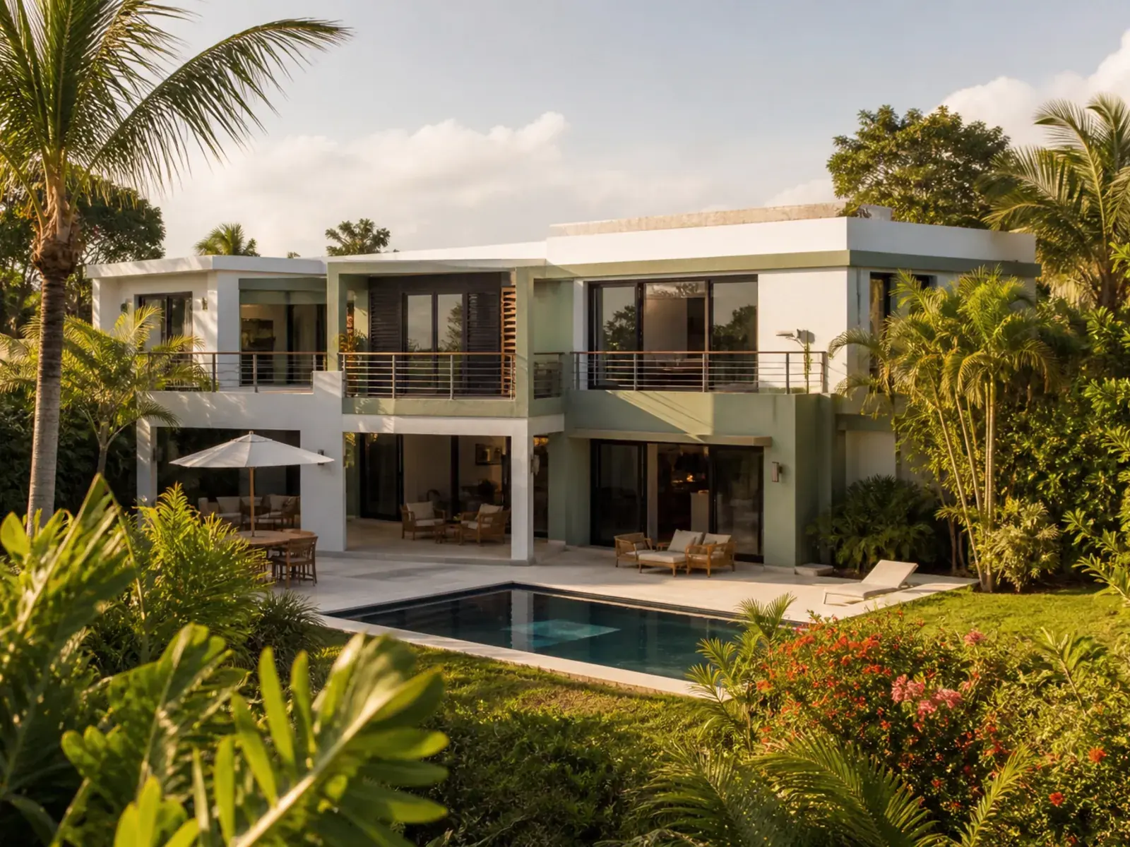 Residencia terminada en Cap Cana con patio y piscina